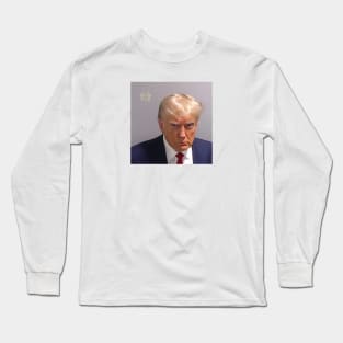 Donald Trump Mug Shot Long Sleeve T-Shirt